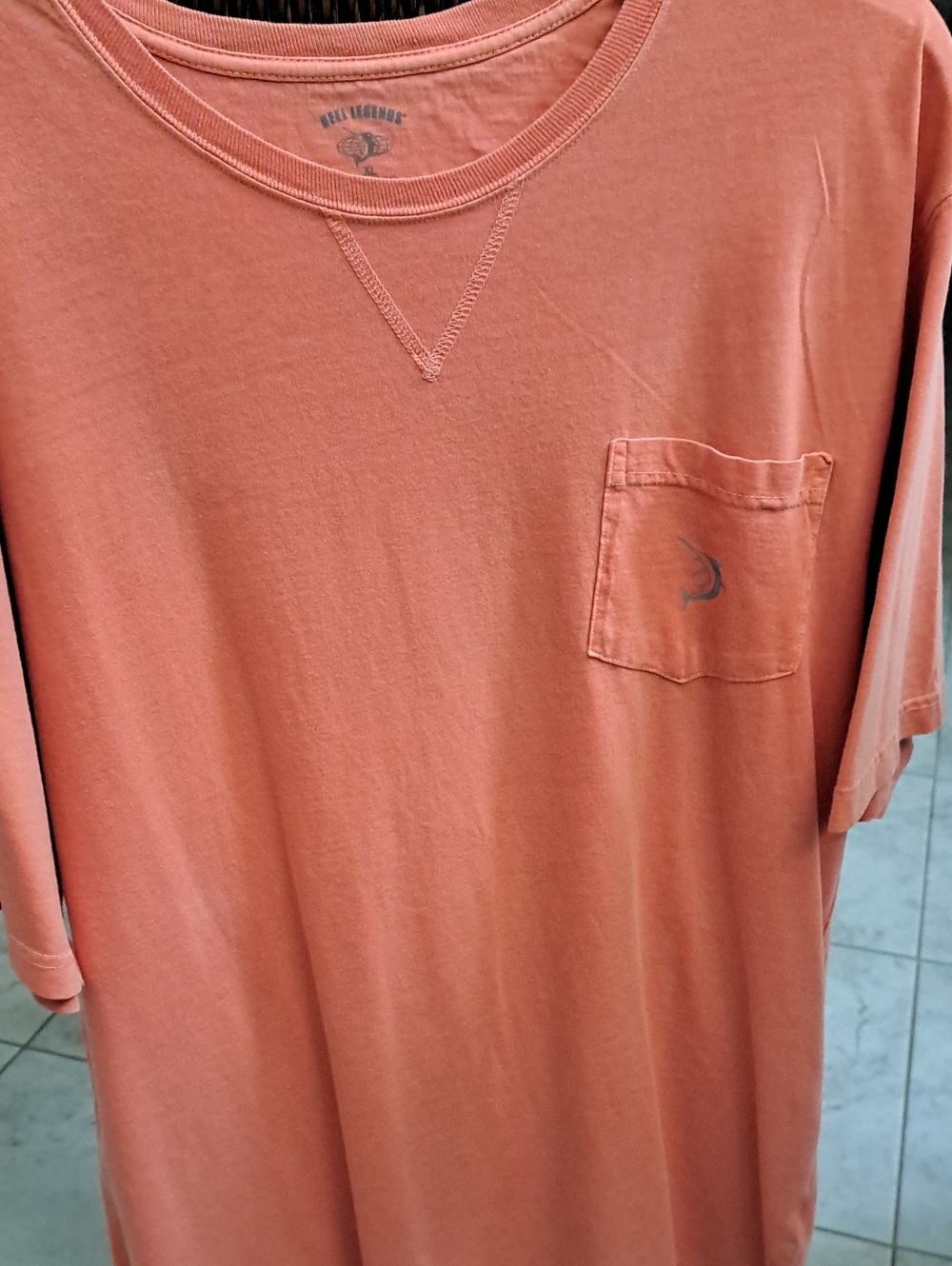 ⁹Reel Legends Coral Short-Sleeve Pocket Tee